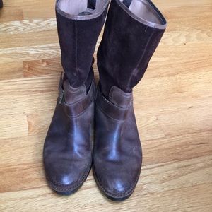 Sperry Leather Mid-Calf Round Toe Boots